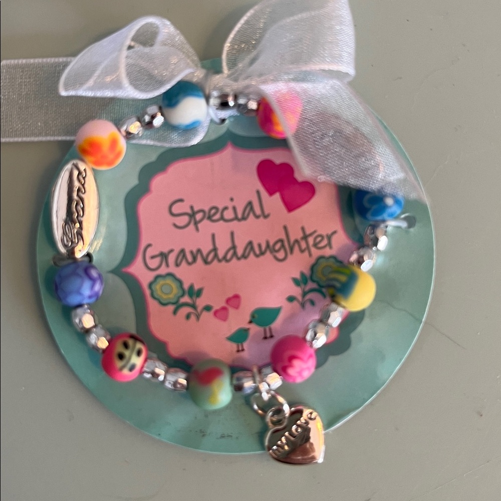 Charming‎ Multicolor Beaded Bracelet for your granddaughter.